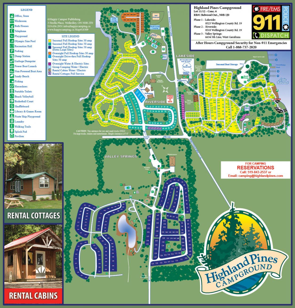 Campground Map | Highland Pines